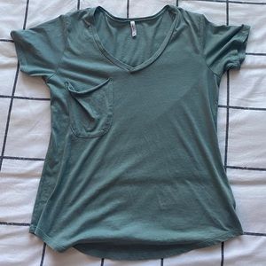 Green t-shirt top